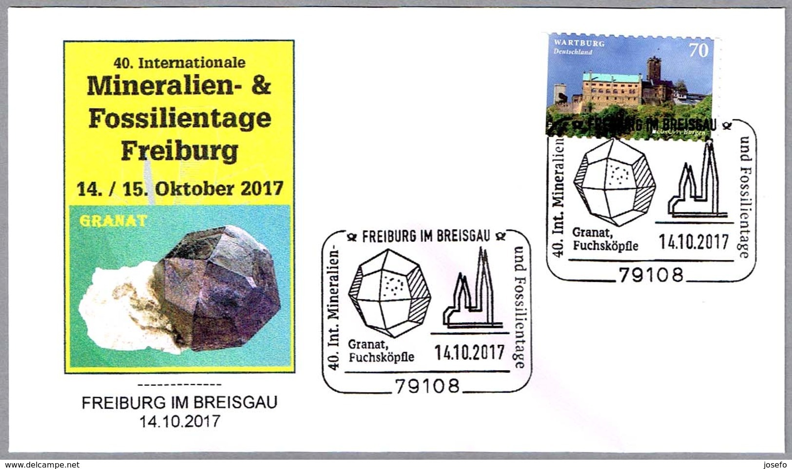 Feria De Minerales - GRANATE - GRANAT. Freiburg Im Breisgau 2017 - Minerales