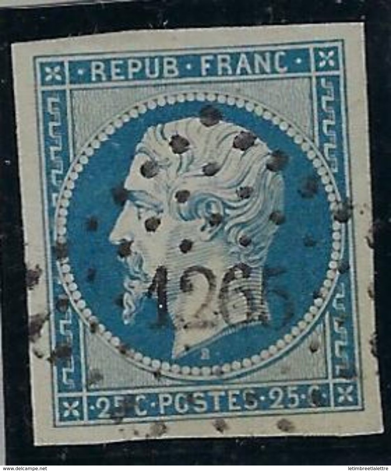 France N° 10 Oblitéré, TB - 1852 Luis-Napoléon