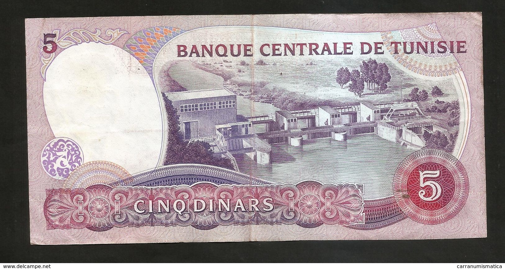 TUNISIE - BANQUE CENTRALE De TUNISIE - Demi 5 DINARS (1983) / BOURGUIBA - Tusesië