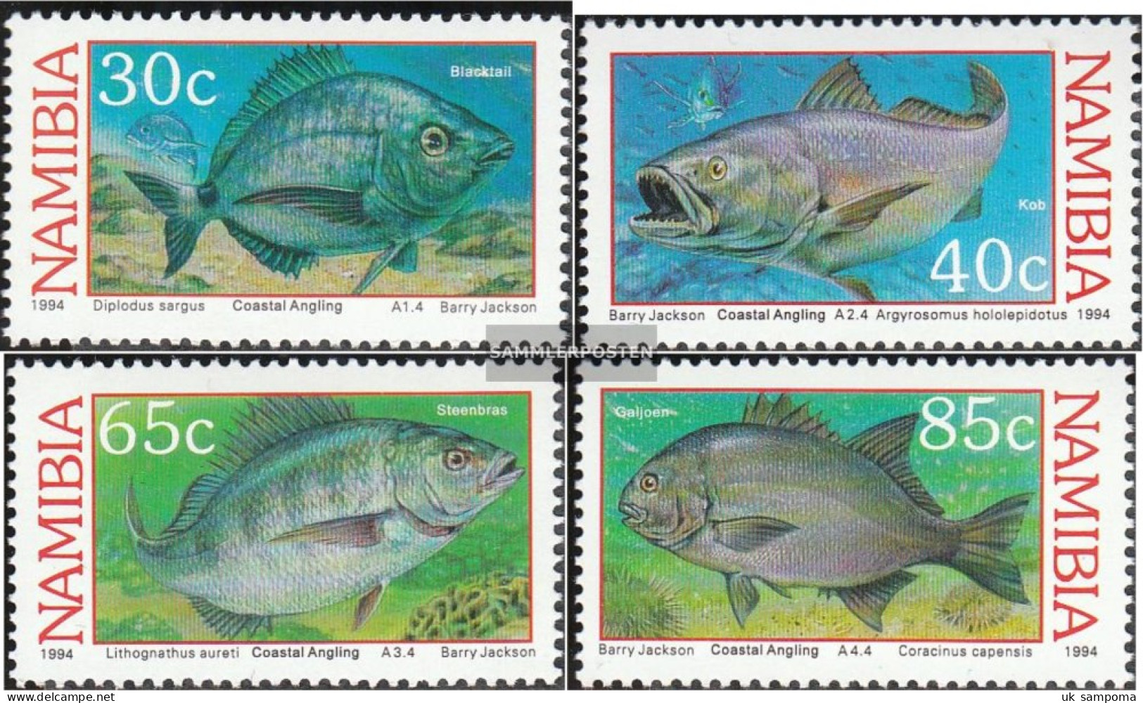 Namibia - Southwest 764-767 (complete Issue) Unmounted Mint / Never Hinged 1994 Küstenangeln - Namibia (1990- ...)