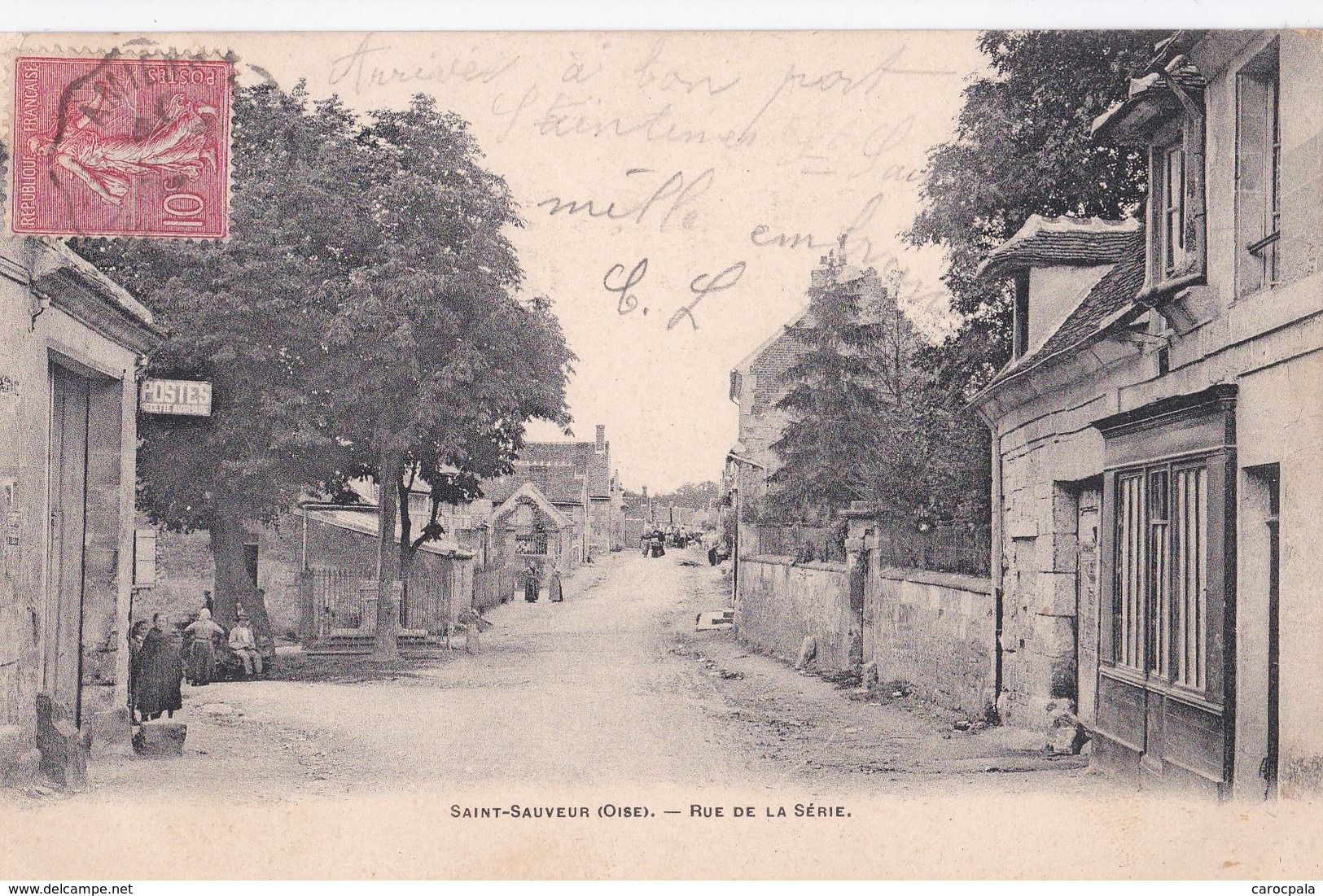 Carte 1904 SAINT SAUVEUR / RUE DE LA SERIE (postes,poste) - Autres & Non Classés