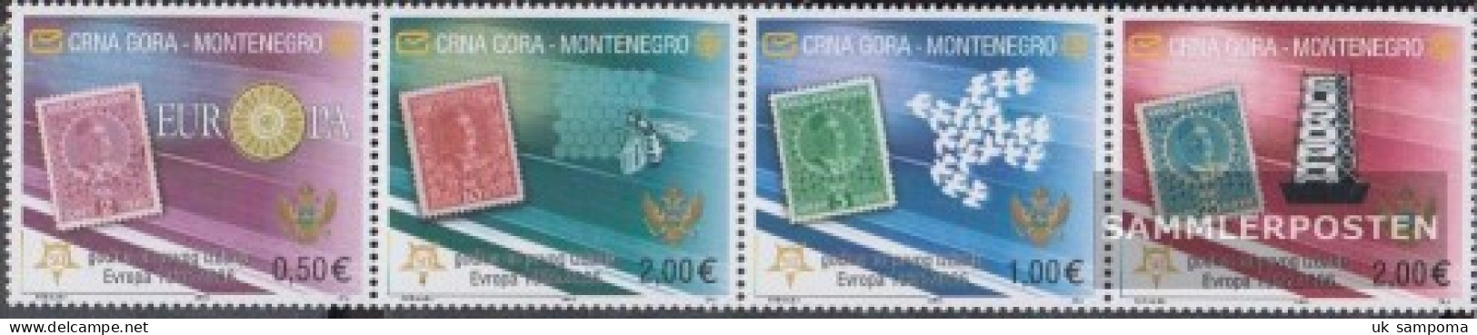 Montenegro 108I-111I Quad Strip (complete Issue) Unmounted Mint / Never Hinged 2006 50 Years Europe Trade - Montenegro