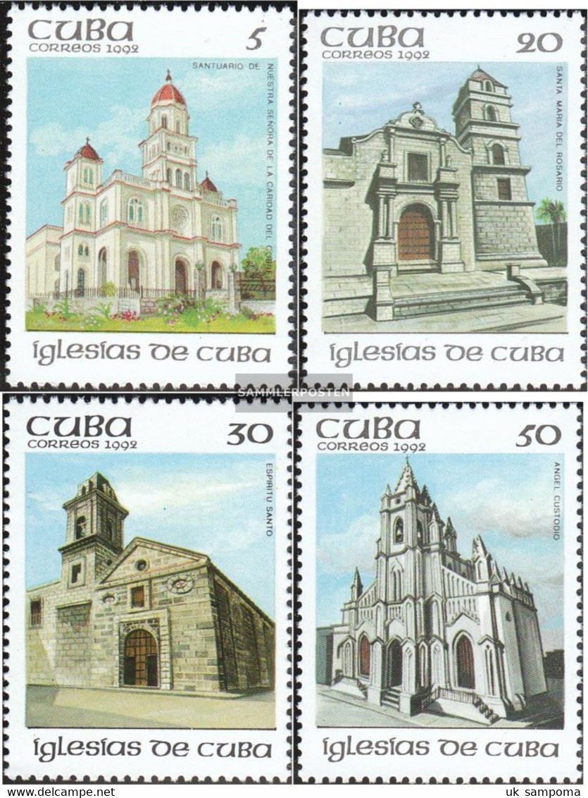 Cuba 3645-3648 (complete Issue) Unmounted Mint / Never Hinged 1992 Churches - Unused Stamps