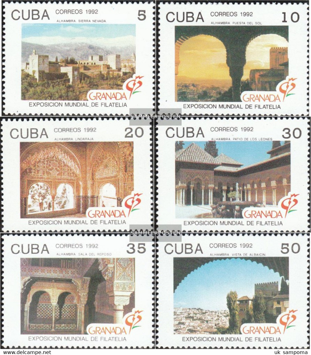 Cuba 3571-3576 (complete Issue) Unmounted Mint / Never Hinged 1992 Stamp Exhibition - Unused Stamps