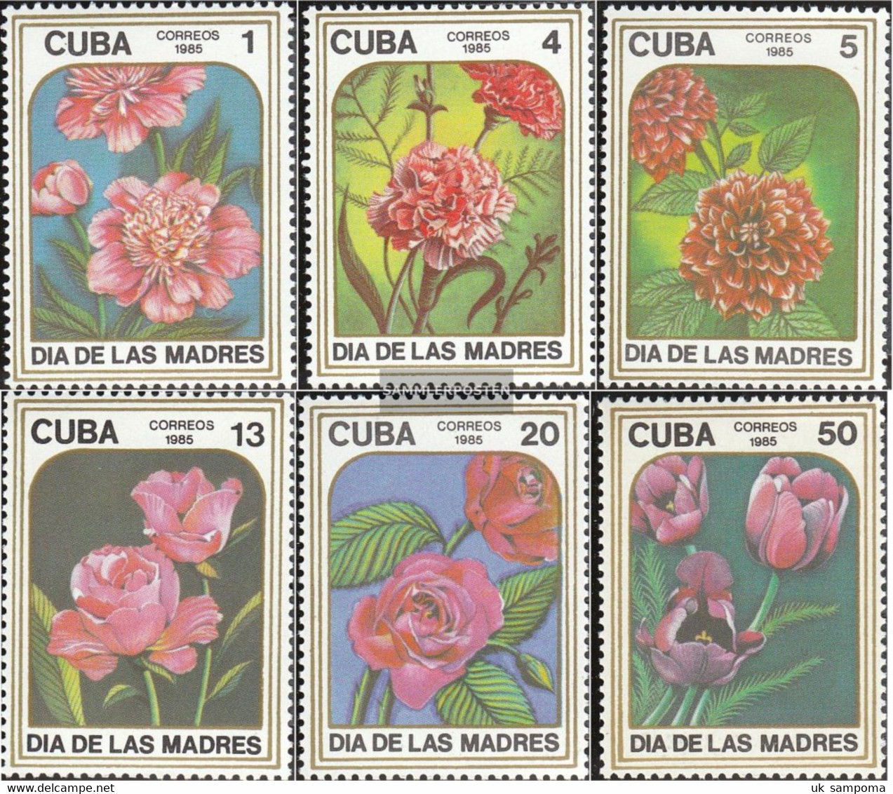 Cuba 2943-2948 (complete Issue) Unmounted Mint / Never Hinged 1985 Mother's Day - Neufs