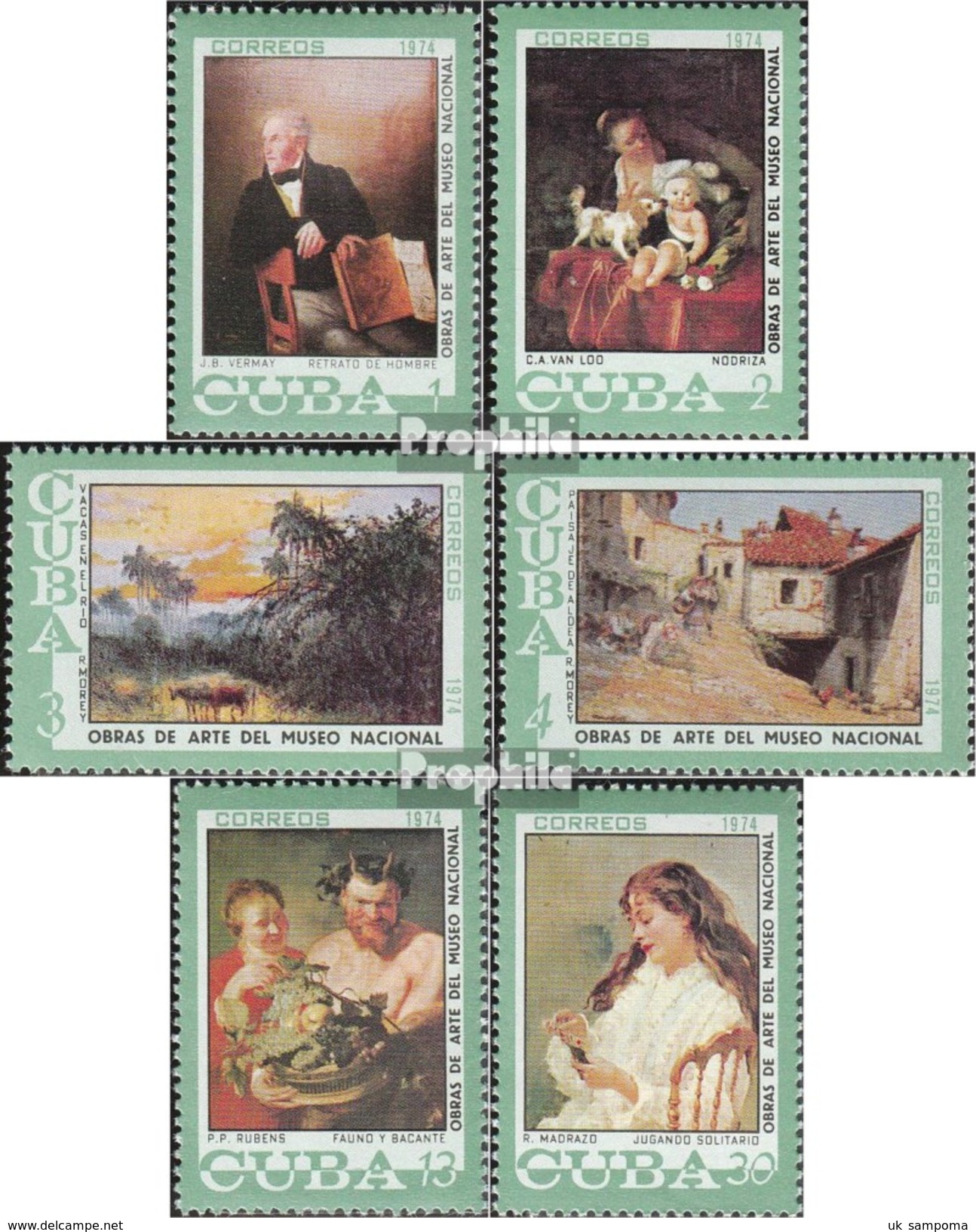 Cuba 1947-1952 (complete Issue) Unmounted Mint / Never Hinged 1974 Paintings National Museum - Ungebraucht