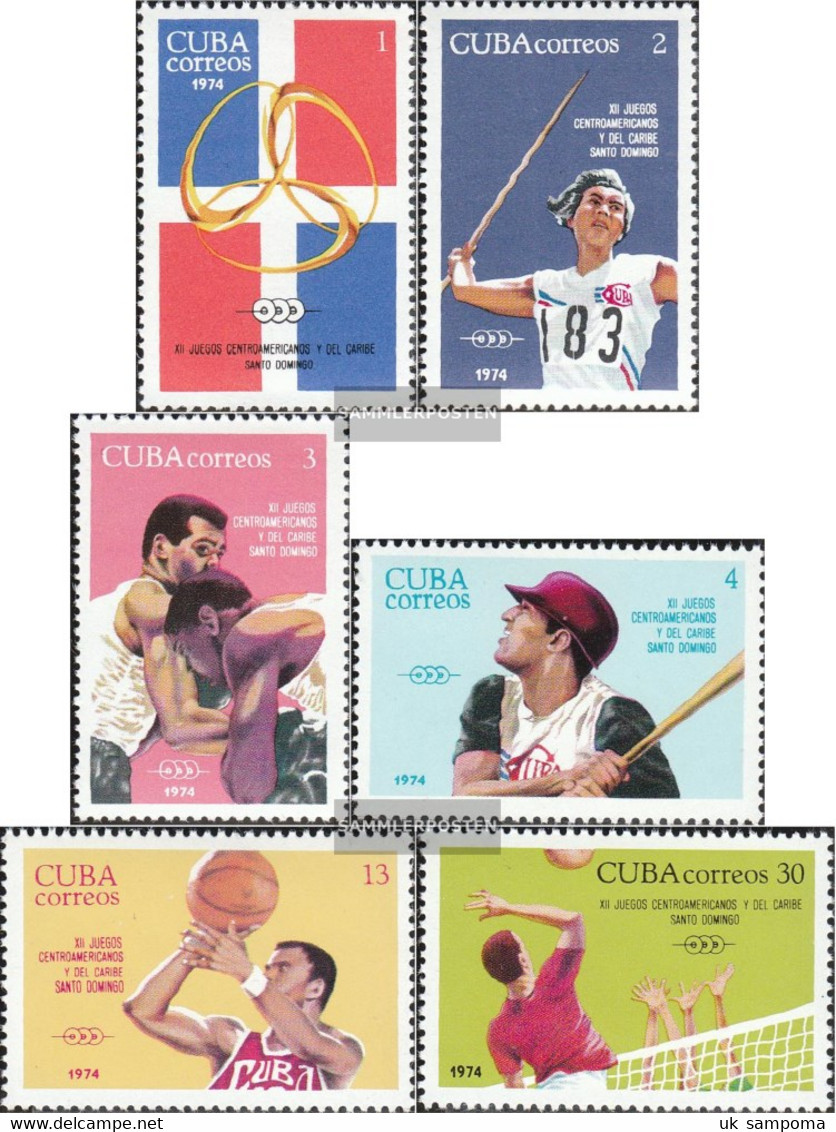 Cuba 1940-1945 (complete Issue) Unmounted Mint / Never Hinged 1974 Caribbean Sport Competitions - Ungebraucht
