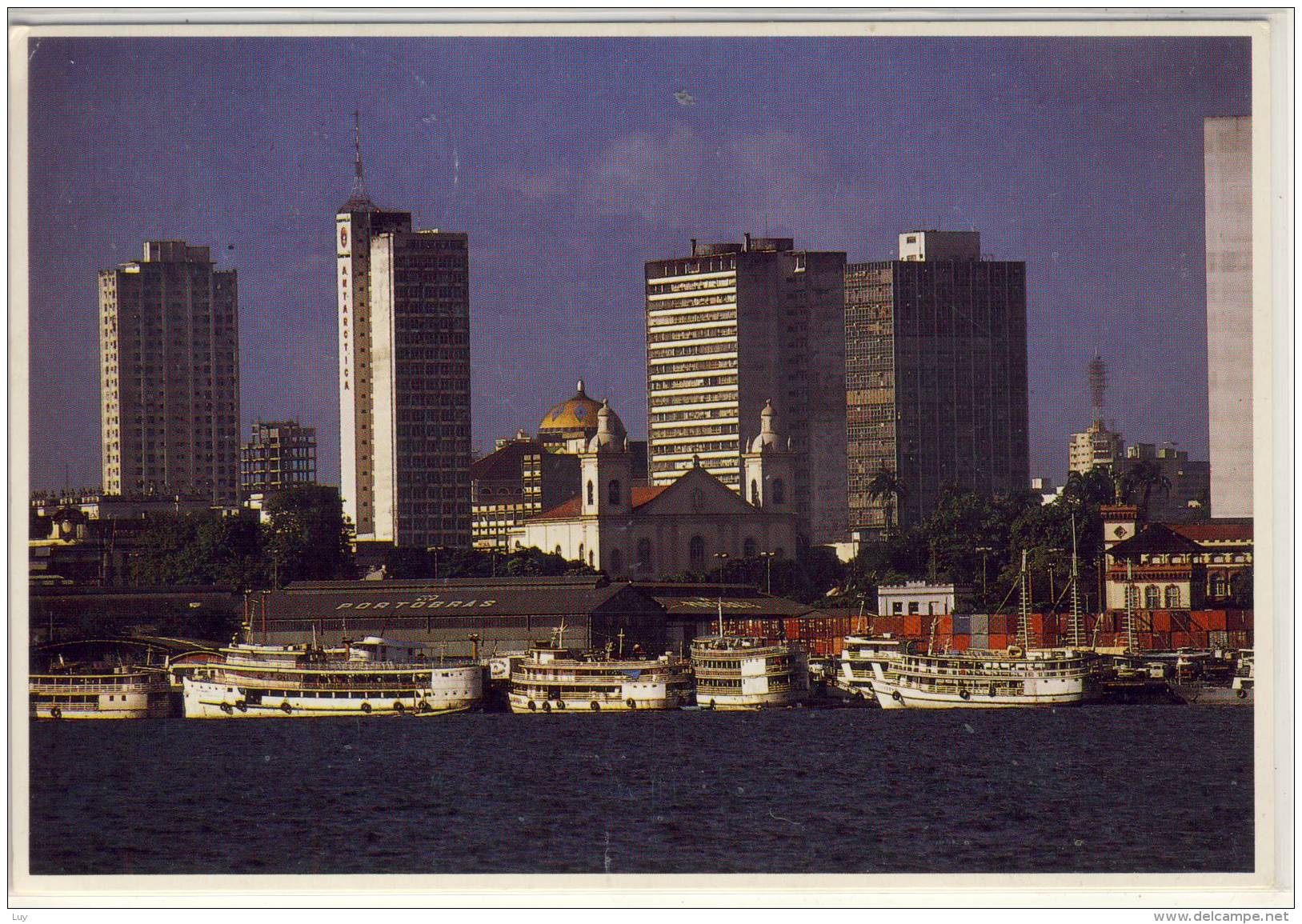 MANAUS BRASIL PORTO E TEATRO HARBOR AND THEATRE  NICE STAMP - Manaus