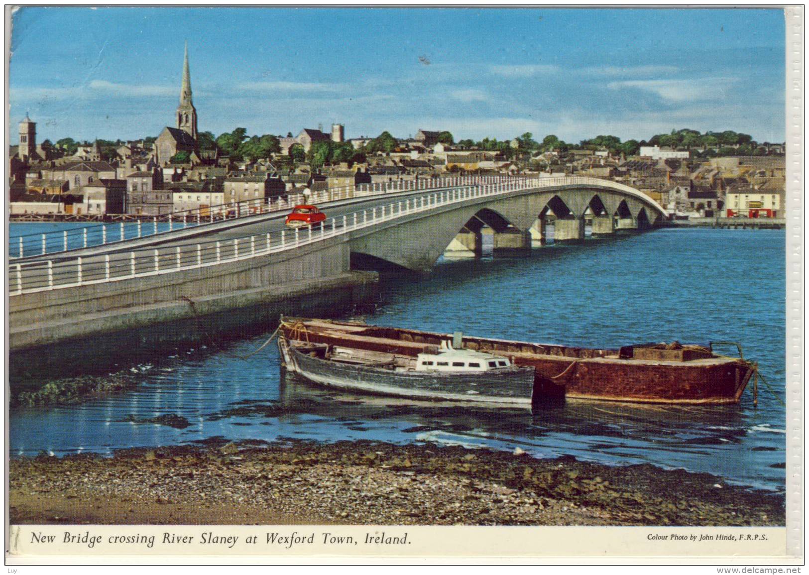 WEXFORD TOWN IRELAND NEW BRIDGE CROSSING RIVER SLANEY   EDIT JOHN HINDE - Wexford