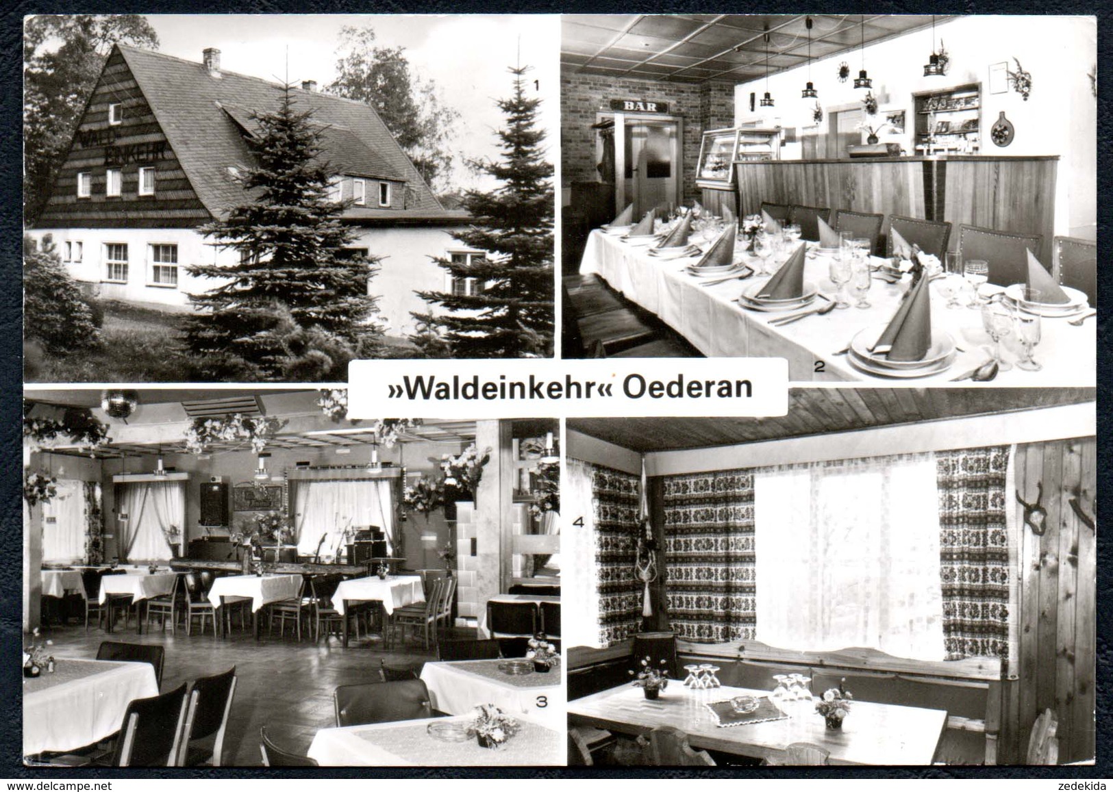 A9476 - Oederan - Tanz Und Speise Gaststätte Waldeinkehr - Oederan