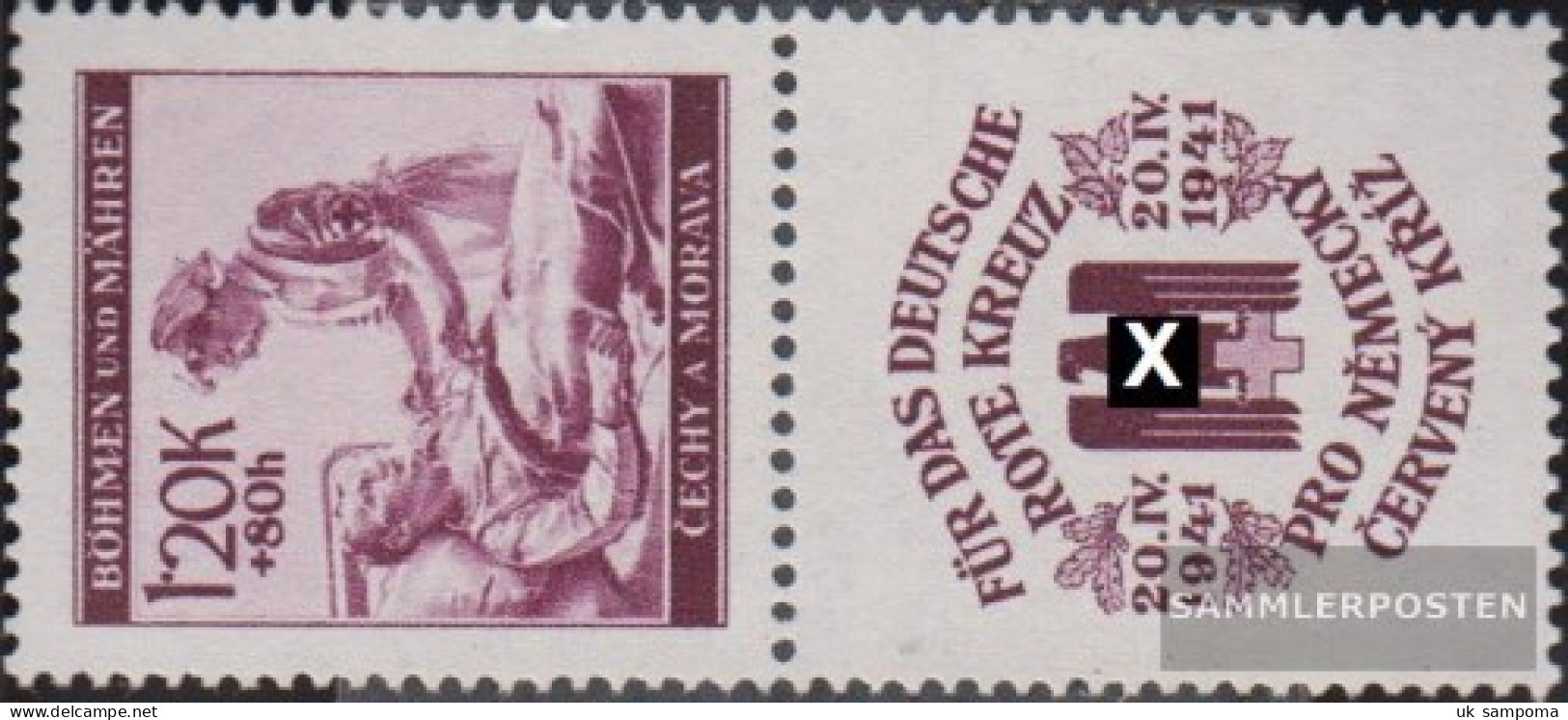Bohemia And Moravia SZd13 With Zierfeld Unmounted Mint / Never Hinged 1941 Red Cross - Ungebraucht