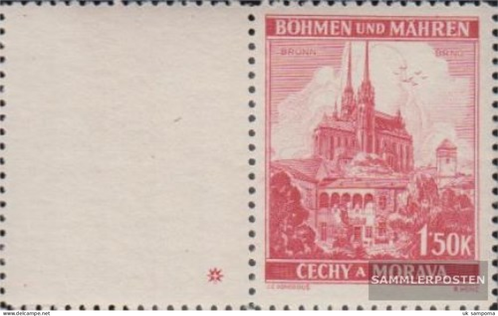 Bohemia And Moravia 30LW With Blank Unmounted Mint / Never Hinged 1939 Clear Brands - Ungebraucht