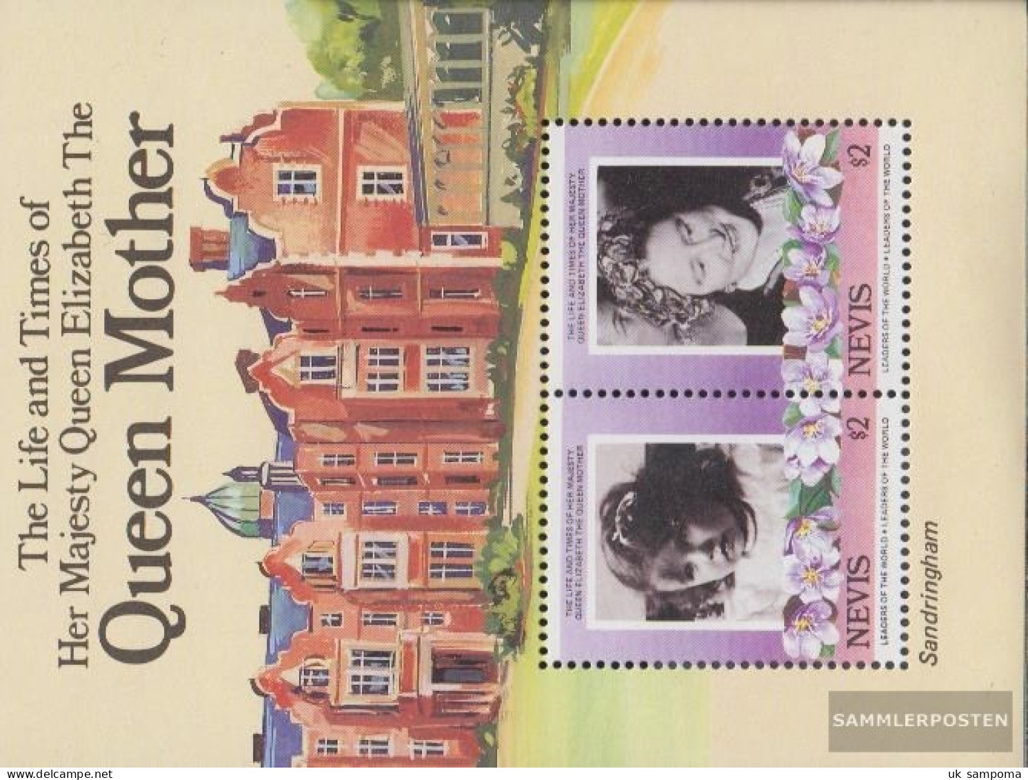 Nevis Block5 (complete Issue) Unmounted Mint / Never Hinged 1985 Queen Mother Elizabeth - St.Kitts And Nevis ( 1983-...)