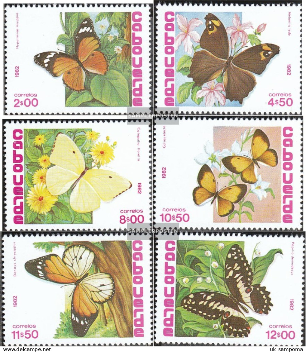 Cape Verde 467-472 (complete Issue) Unmounted Mint / Never Hinged 1982 Butterflies - Cape Verde