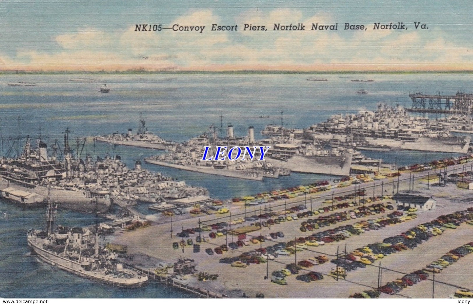 CPSM 9X14  D' AMERIQUE -  CONVOY ESCORT PIERS, NORFOLK NAVAL BASE - Norfolk