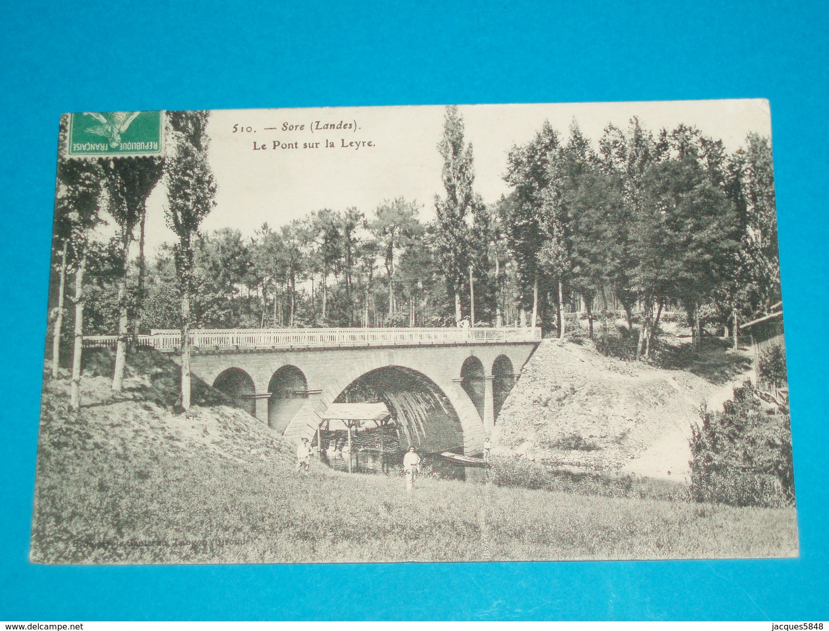 40 ) Sore N° 510 - Le Pont Sur La Leyre - Année 1912  - EDIT - - Sore