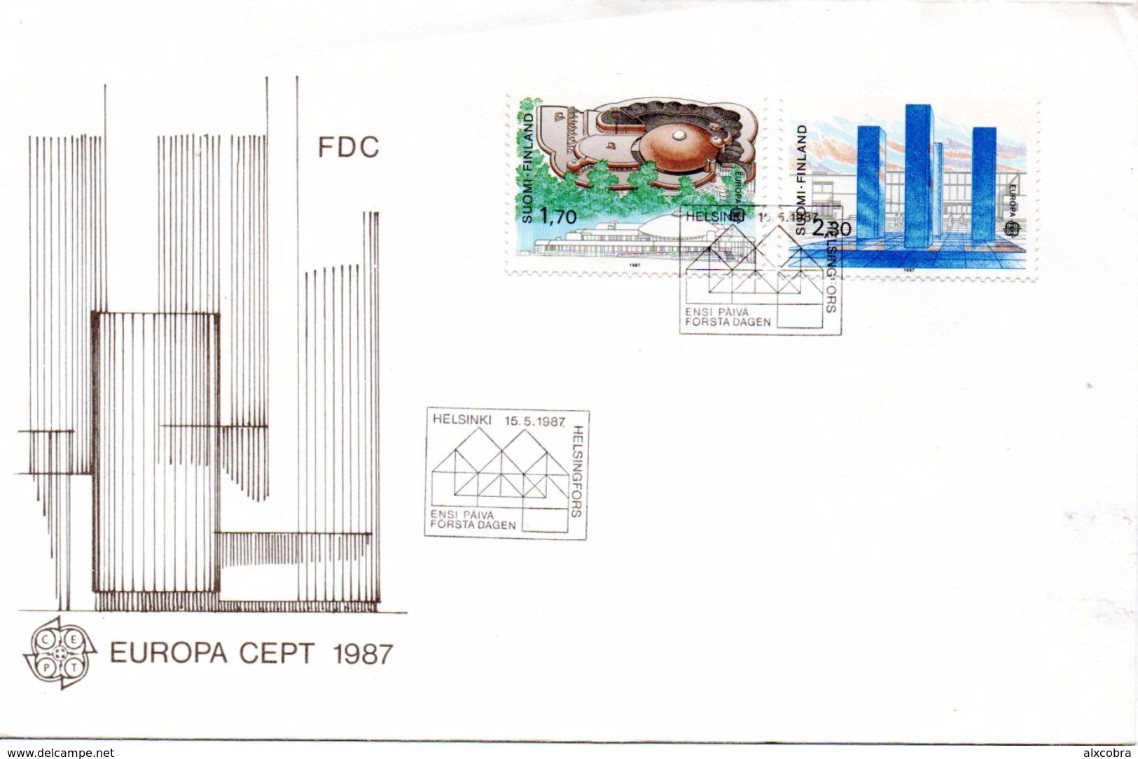 Suomi Finland CEPT 1987 FDC - FDC