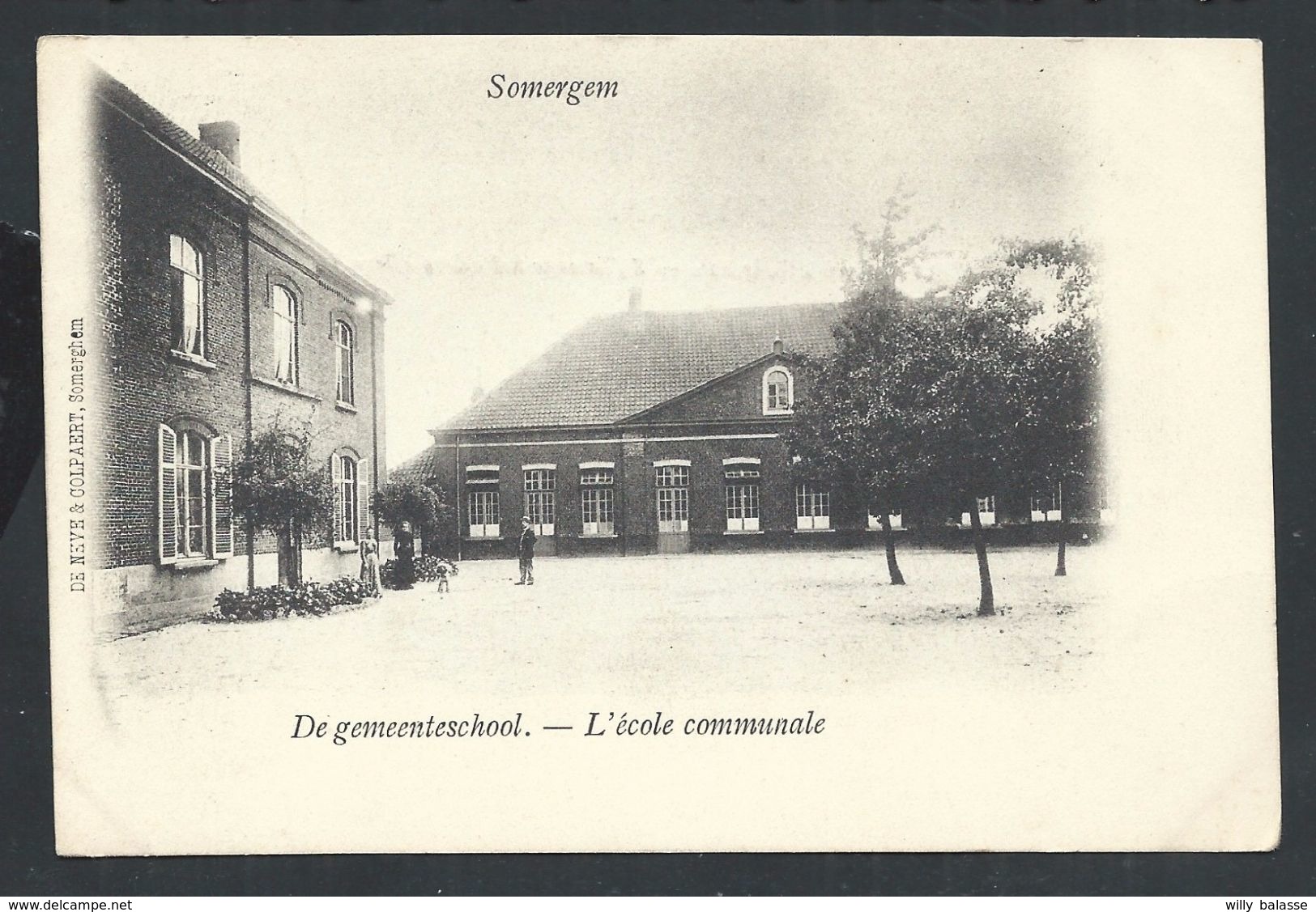 +++ CPA - SOMERGEM - ZOMERGEM - De Gemeenteschool - Ecole Communale // - Zomergem