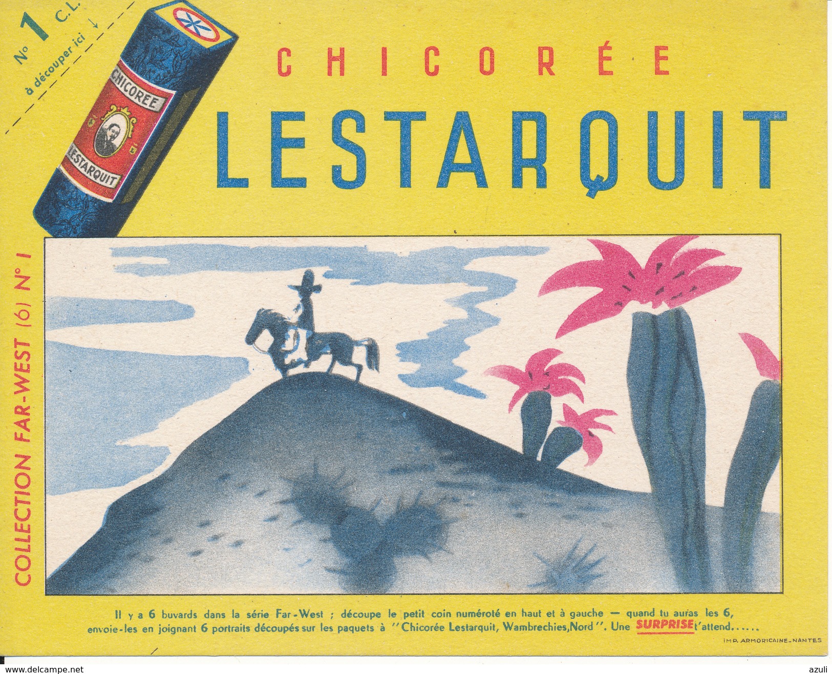 BUVARD - Chicorée LESTARQUIT - Far West - C