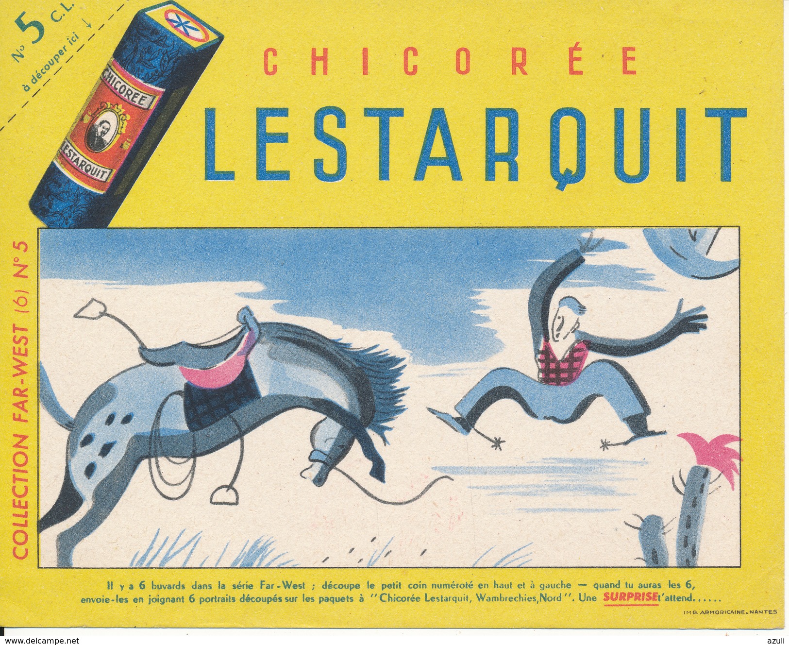 BUVARD - Chicorée LESTARQUIT - Far West - C