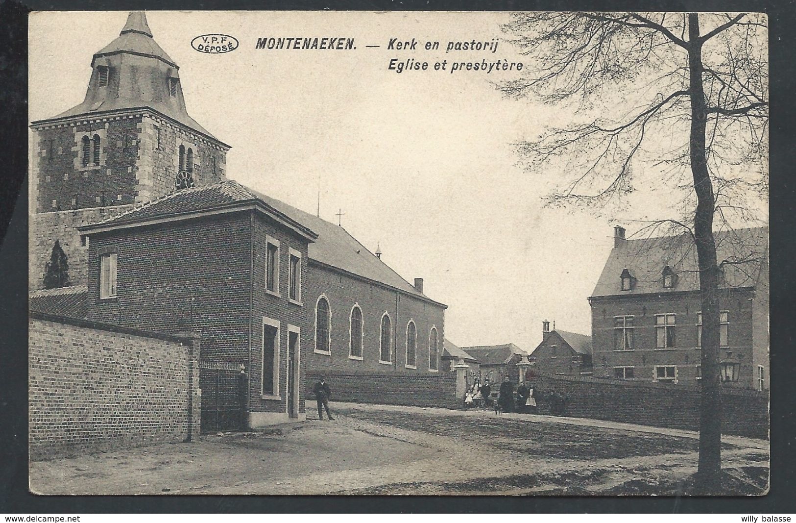 +++ CPA - MONTENAEKEN - MONTENAKEN - Eglise Et Presbytère - Kerk En Pastorij   // - Gingelom