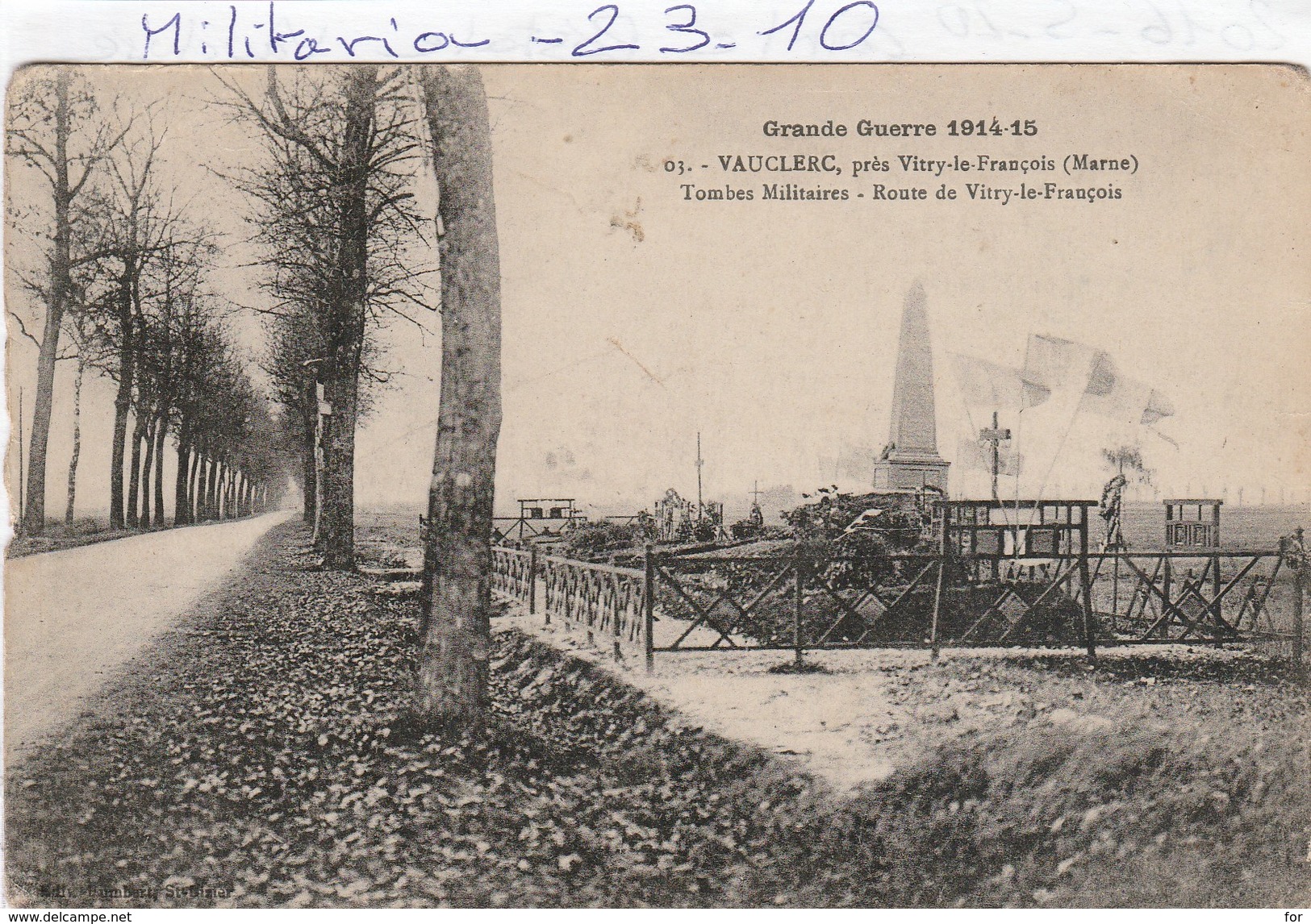 Militaria : Cimetière : ( VAUCLERC  ) Tombes Militaires - Soldatenfriedhöfen