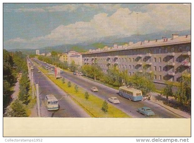 67908- ALMATY- ABAY AVENUE, BUSS, CAR - Kazakistan