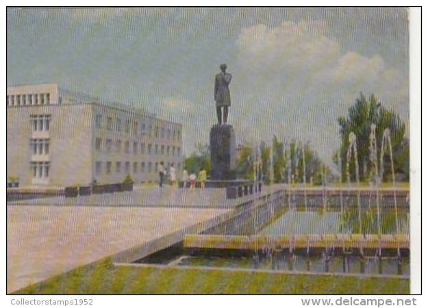 67911- ALMATY- SHOQAN WALIKHANOV MONUMENT, FOUNTAIN - Kazakistan