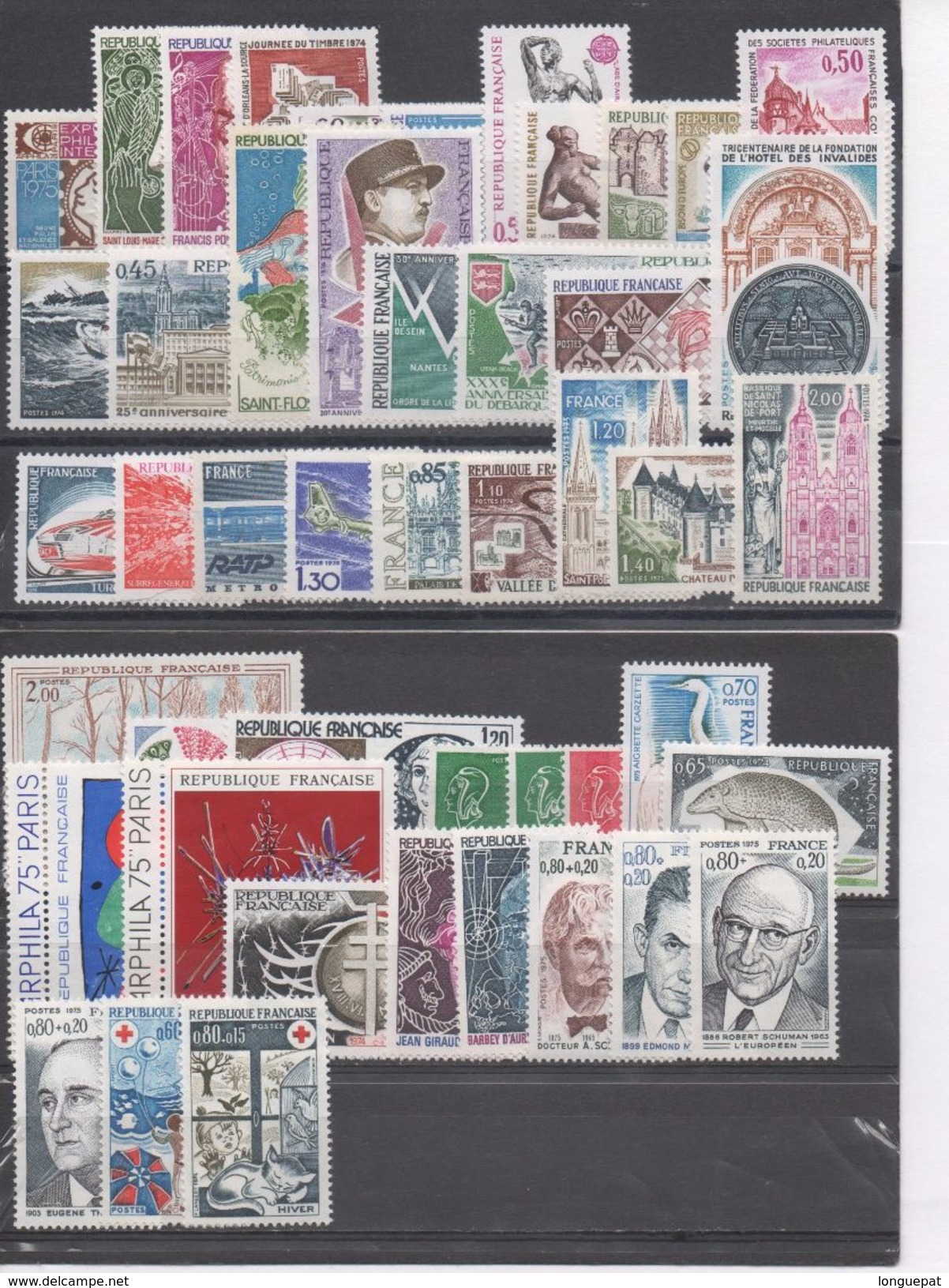 FRANCE - Timbres-Poste  De 1974 - 1970-1979