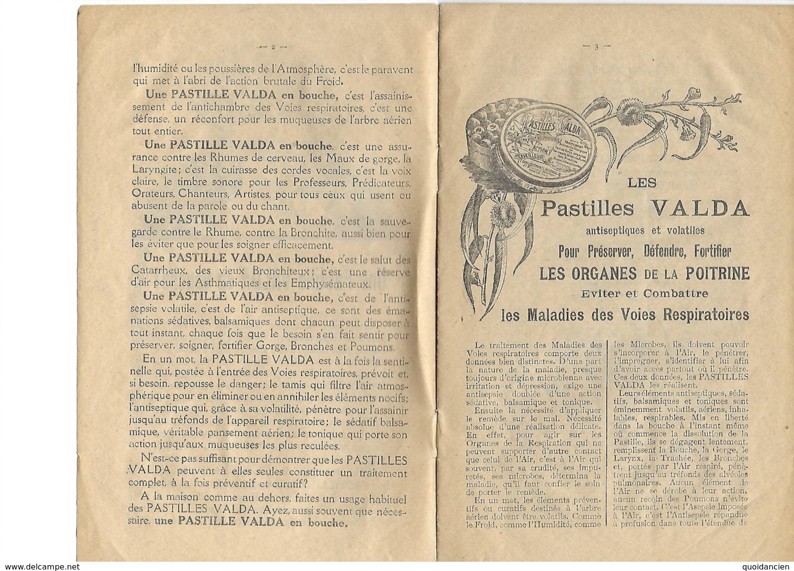 Publicité  - Livret De 16 Pages - Pastille Valda - - Publicités