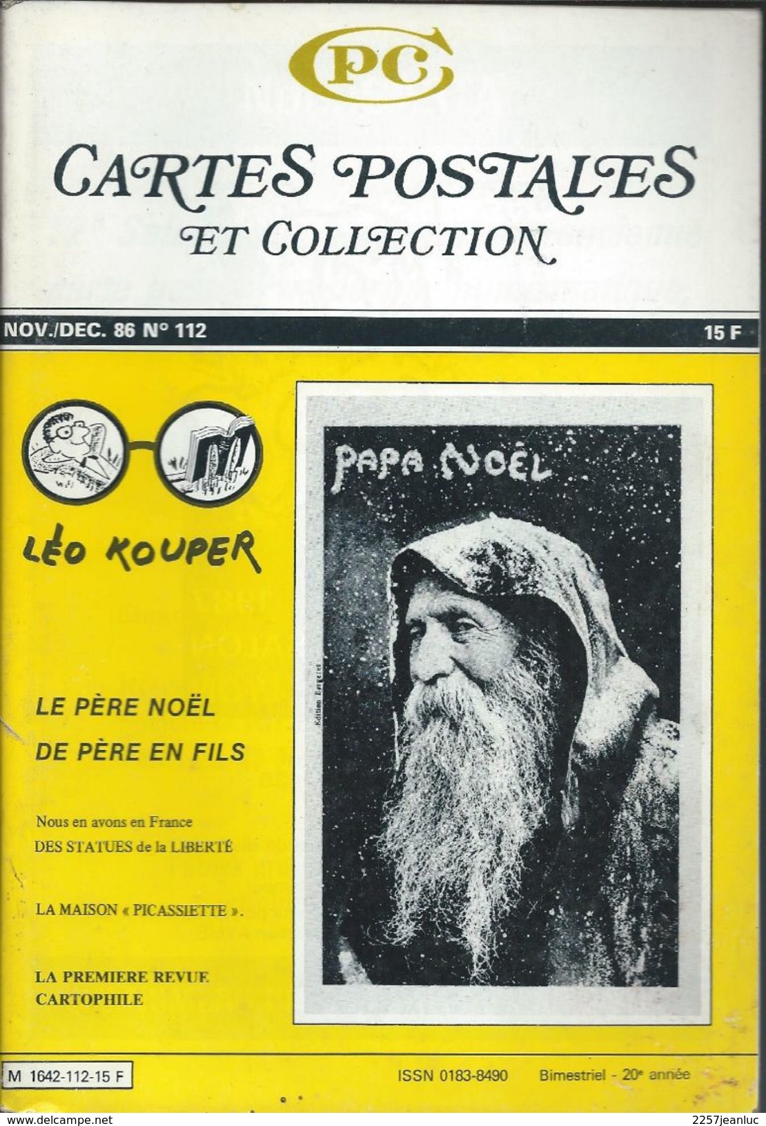 Cartes Postales Et Collections Dec 1986  Magazines N: 112 Llustration &  Thèmes Divers 130 Pages - Français