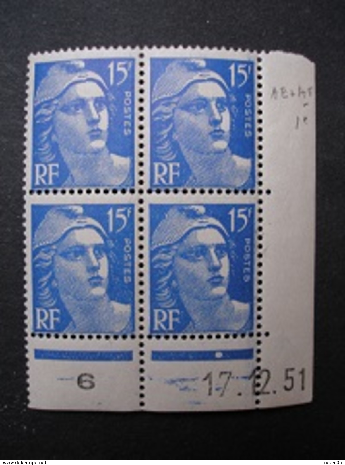 1951 - Type Gandon - Mnh** - 1950-1959