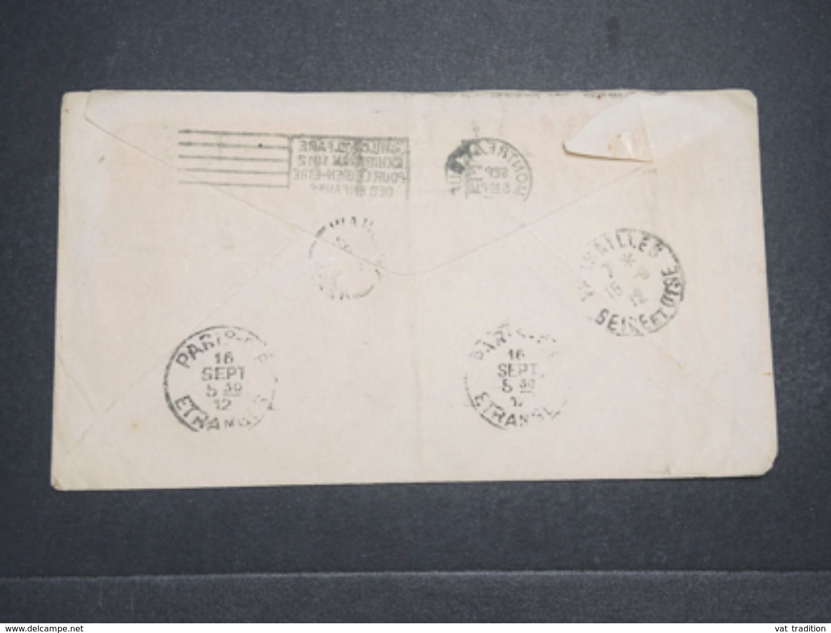 CANADA - Enveloppe De Montréal Pour La France Et Redirigé Vers Le Canada En 1912 , Oblitération Plaisante - L 10412 - Cartas & Documentos