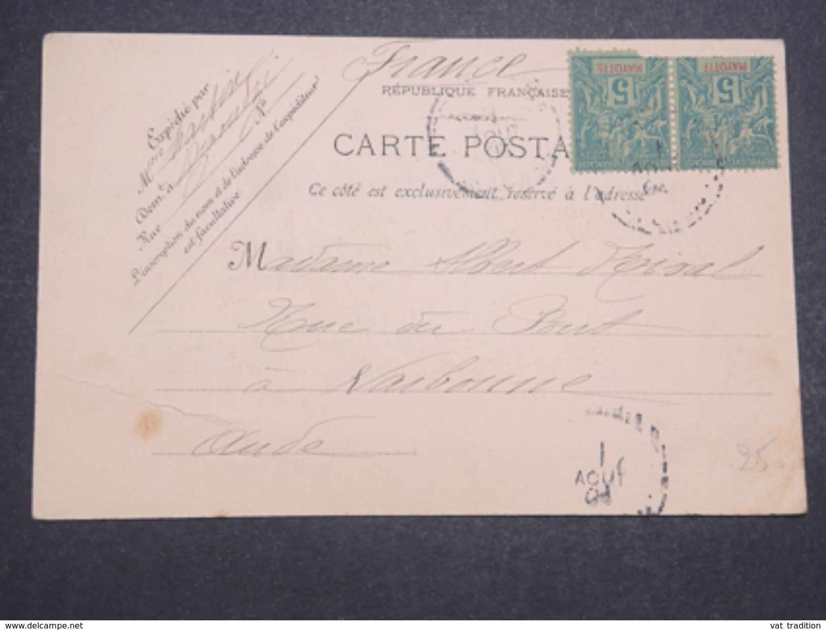 MAYOTTE - Carte Postale De Mayotte , Vue Du Quai , Voyagé En 1904 - L 10413 - Mayotte
