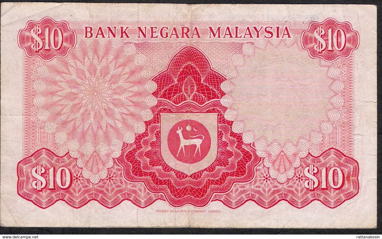 MALAYSIA P9a  10 RINGGIT 1972   #C/91     TdlR         VF NO P.h. ! - Malaysie