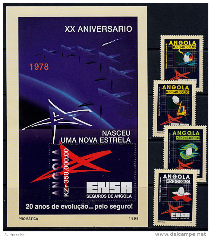 D0152 ANGOLA 1998, 20th Anniv ENSA (National Insurance Company)  MNH - Angola