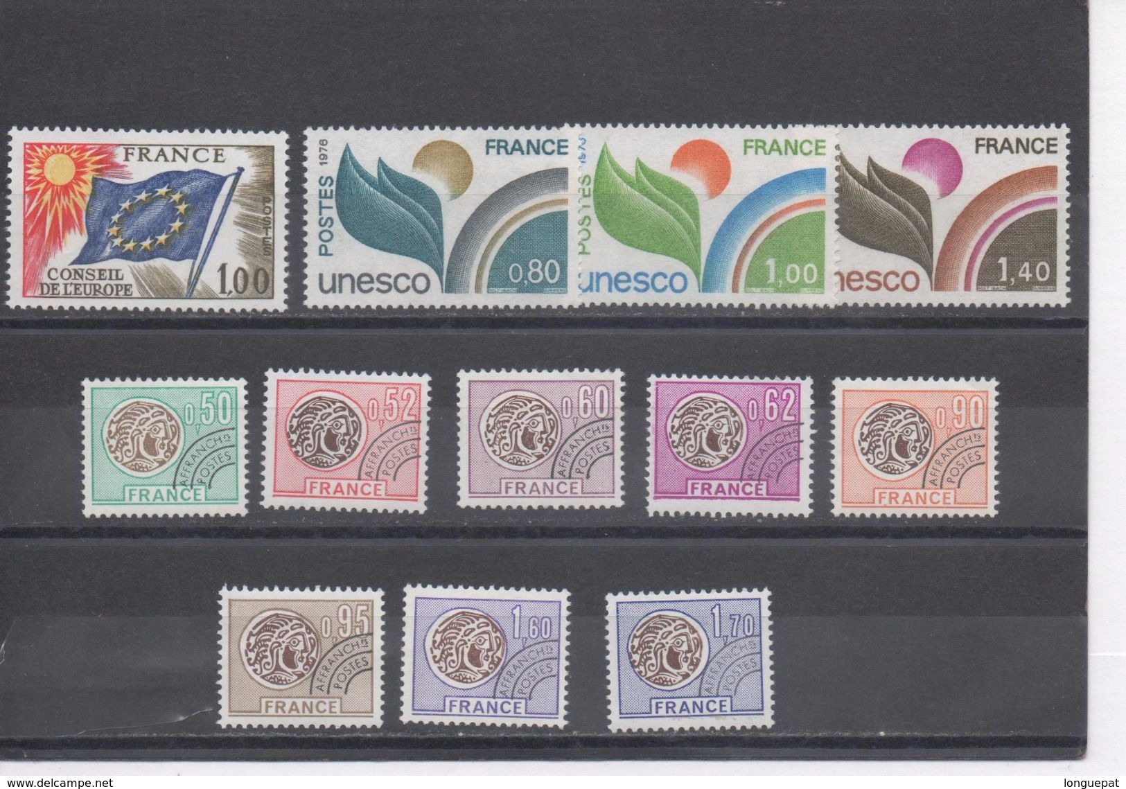 FRANCE - Timbres-Poste + Poste Aérienne + Préoblitérés + Timbres De Service   De 1976 - 1970-1979