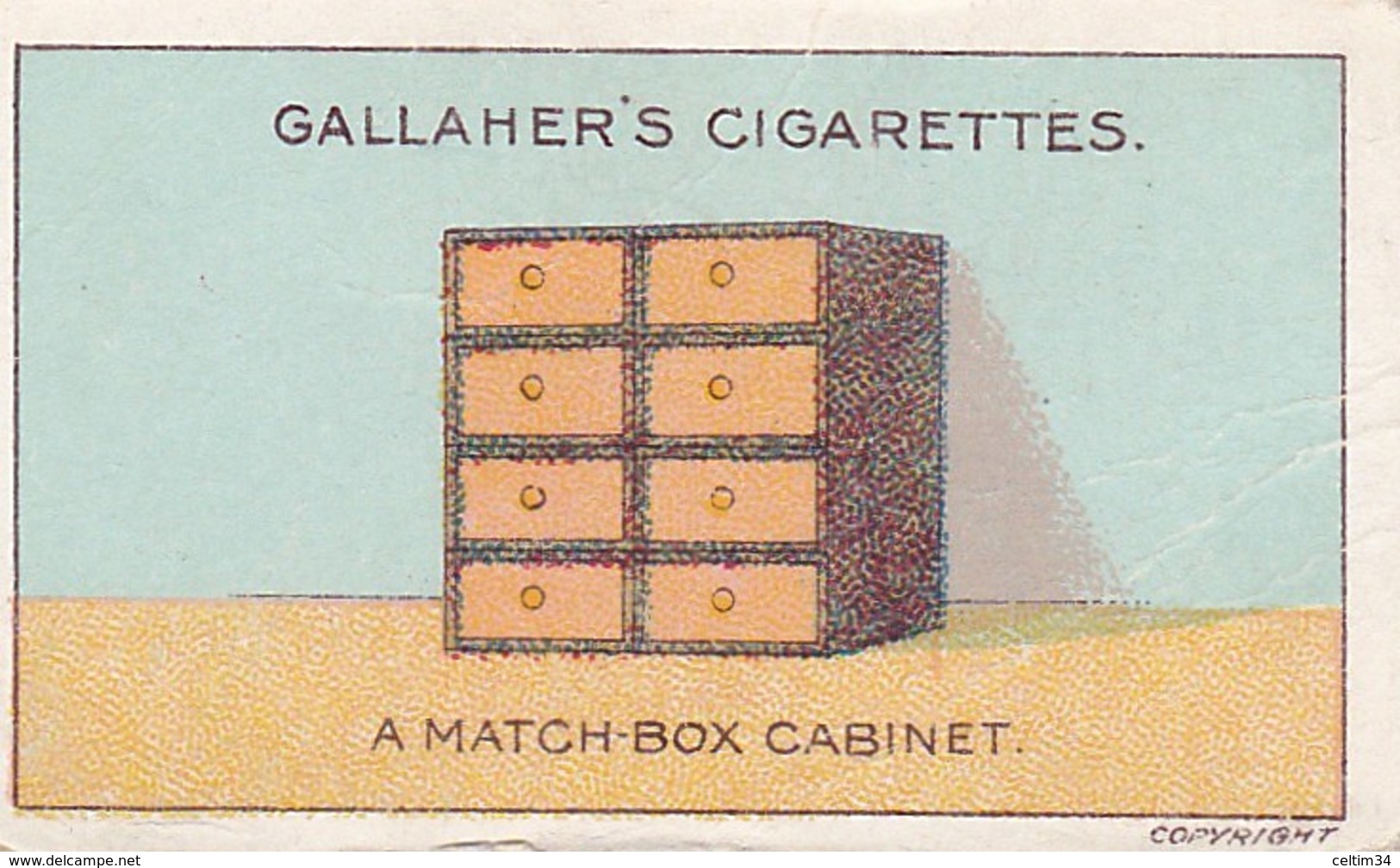 GALLAHER' S  CIGARETTES   --    A Match - Box  Cabinet - Gallaher