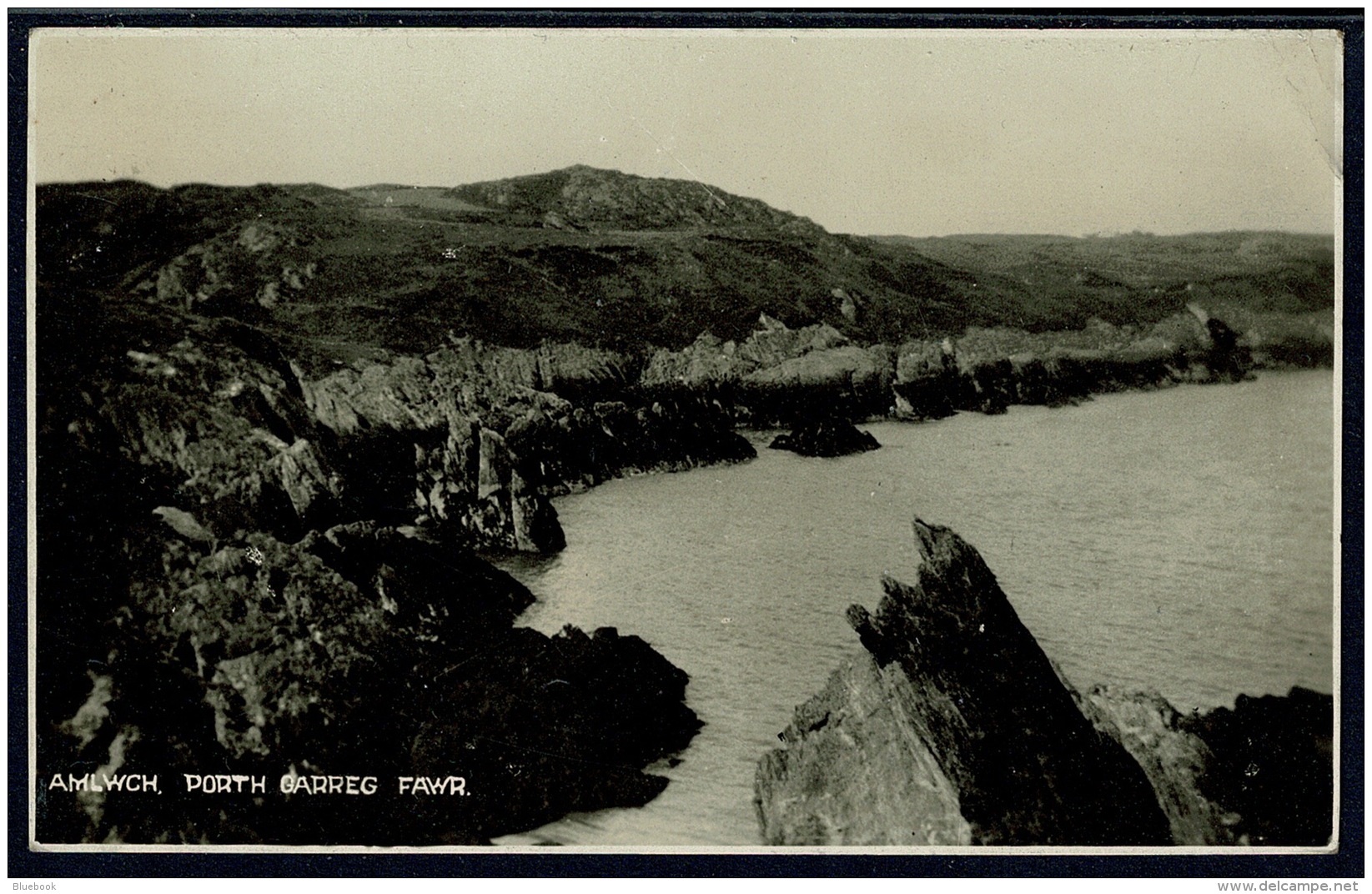 RB 1181 - 1933 Real Photo Postcard - Porth Garreg Fawr Amlwych - Anglesey Wales - Anglesey