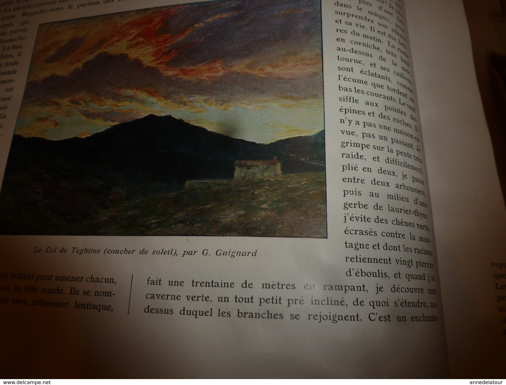 1910 L'ILLUSTRATION:Les 4 beautés de la CORSE (Monte-Piana,Porto,Cargèse,Evisa,Campo di Loro,Calcina,Le Casone,etc