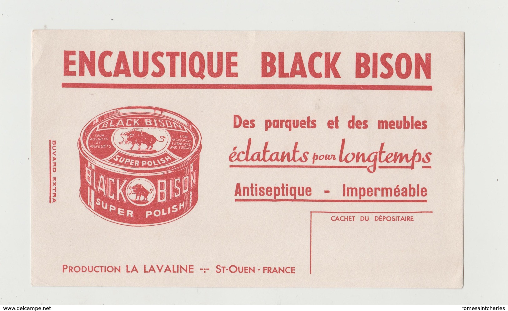 BUVARD ENCAUSTIQUE BLACK BISON - Pulizia