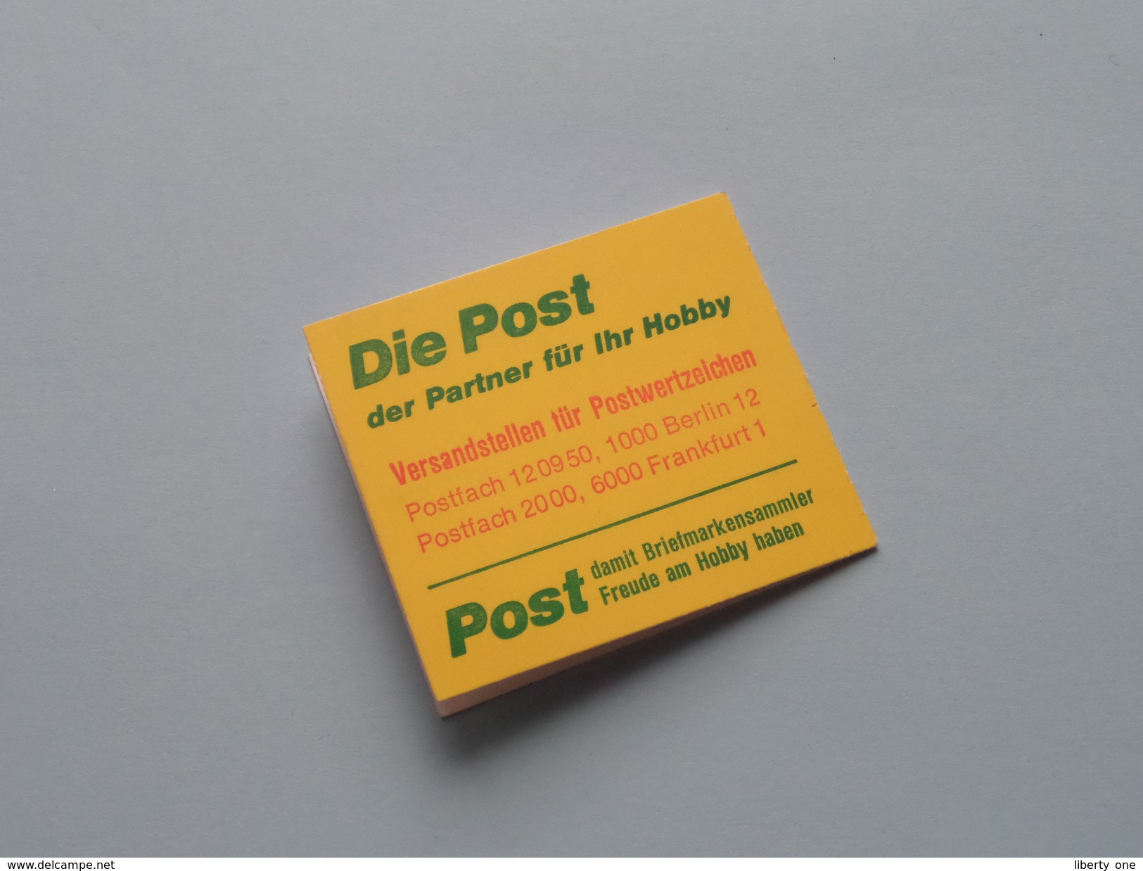 Damit Briefmarkensammler - Post - Der Partner Für Ihr HOBBY ( Zie Foto ) ! - Markenheftchen