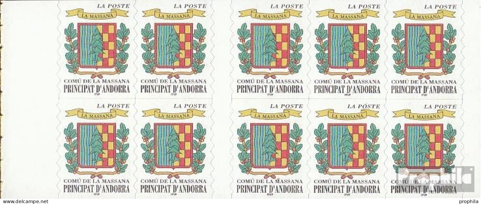 Andorra - Französische Post MH0-9 (kompl.Ausg.) Postfrisch 1999 Freimarken: Wappen - Carnets