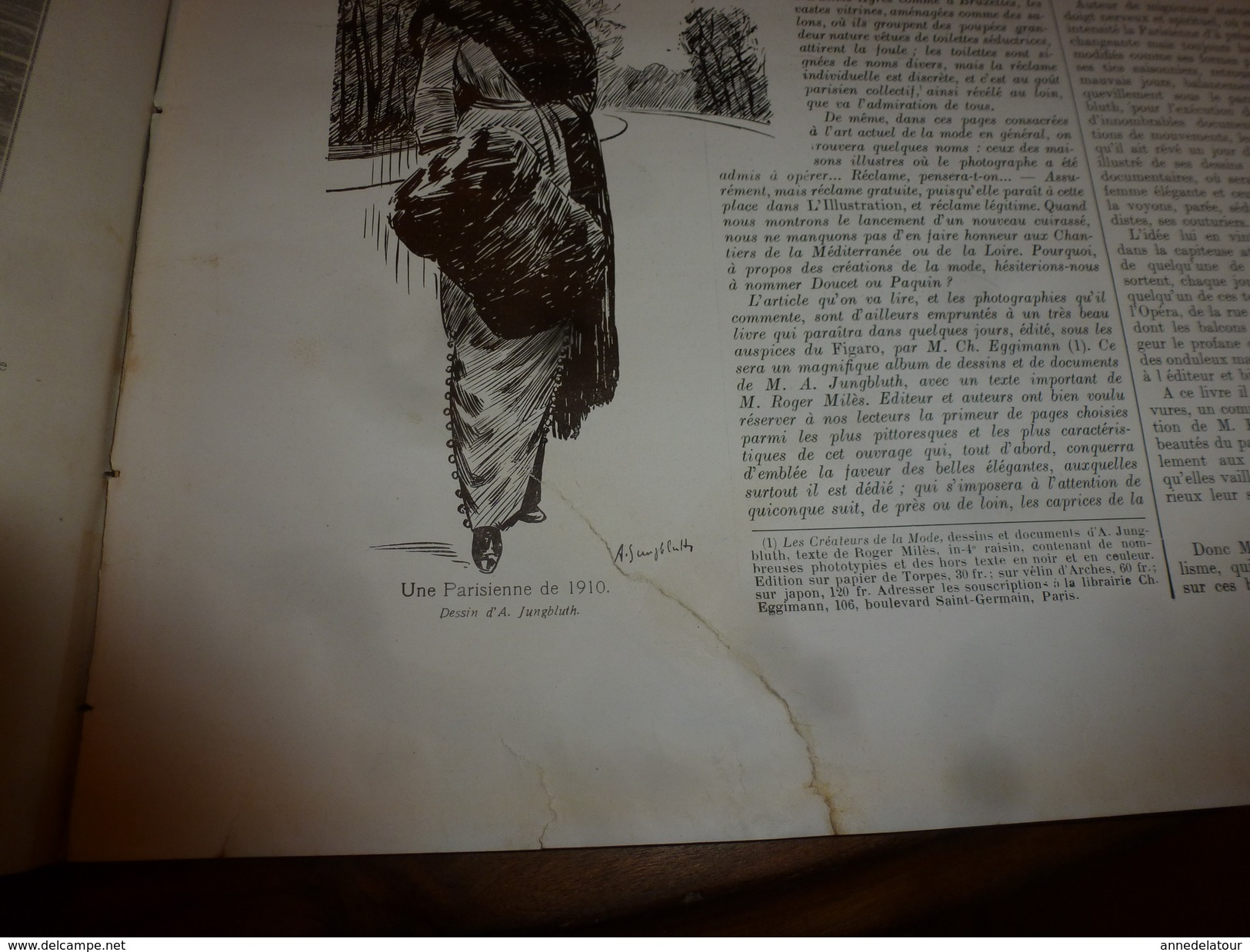 1910 L'ILLUSTRATION:Crue de la SEINE;Suffren coupé en 2 à Boulogne;TOLSTOÏ;Salon de la Mode;Grahame White en biplan;etc