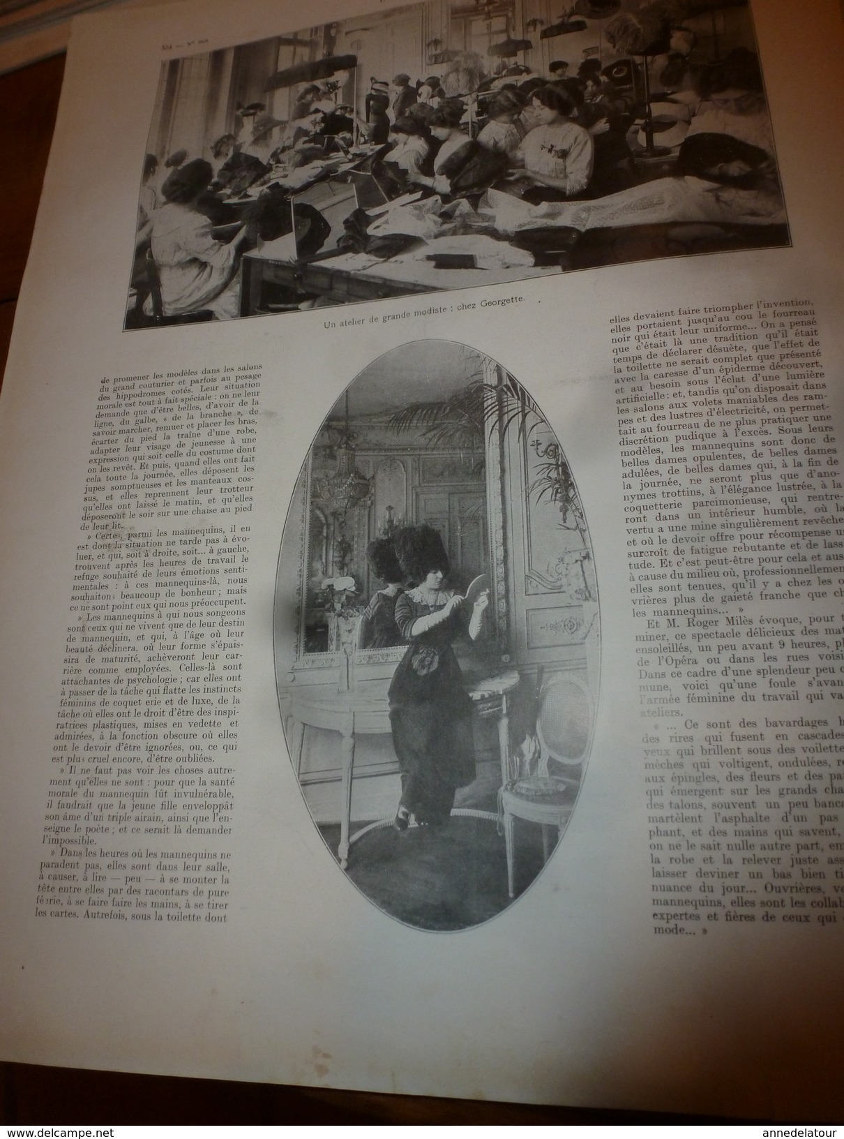 1910 L'ILLUSTRATION:Crue de la SEINE;Suffren coupé en 2 à Boulogne;TOLSTOÏ;Salon de la Mode;Grahame White en biplan;etc