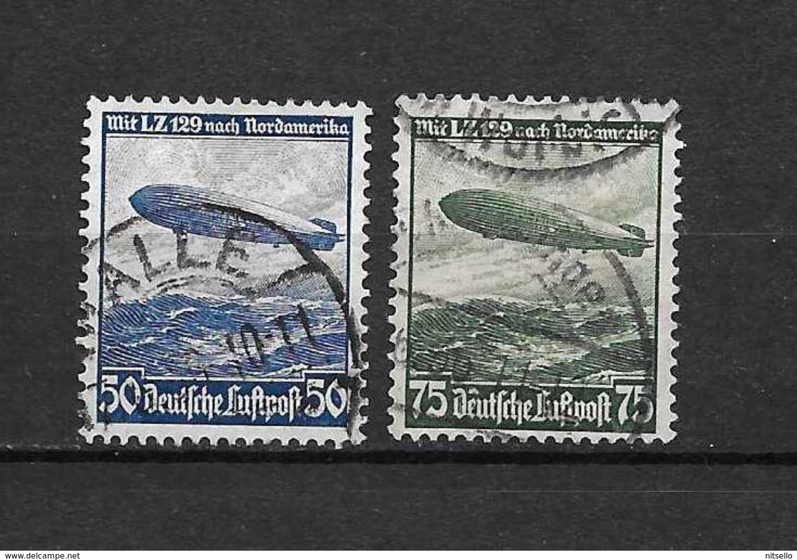 LOTE 1480    ///    ALEMANIA IMPERIO CORREO AEREO    YVERT Nº: 55/56 - Correo Aéreo & Zeppelin