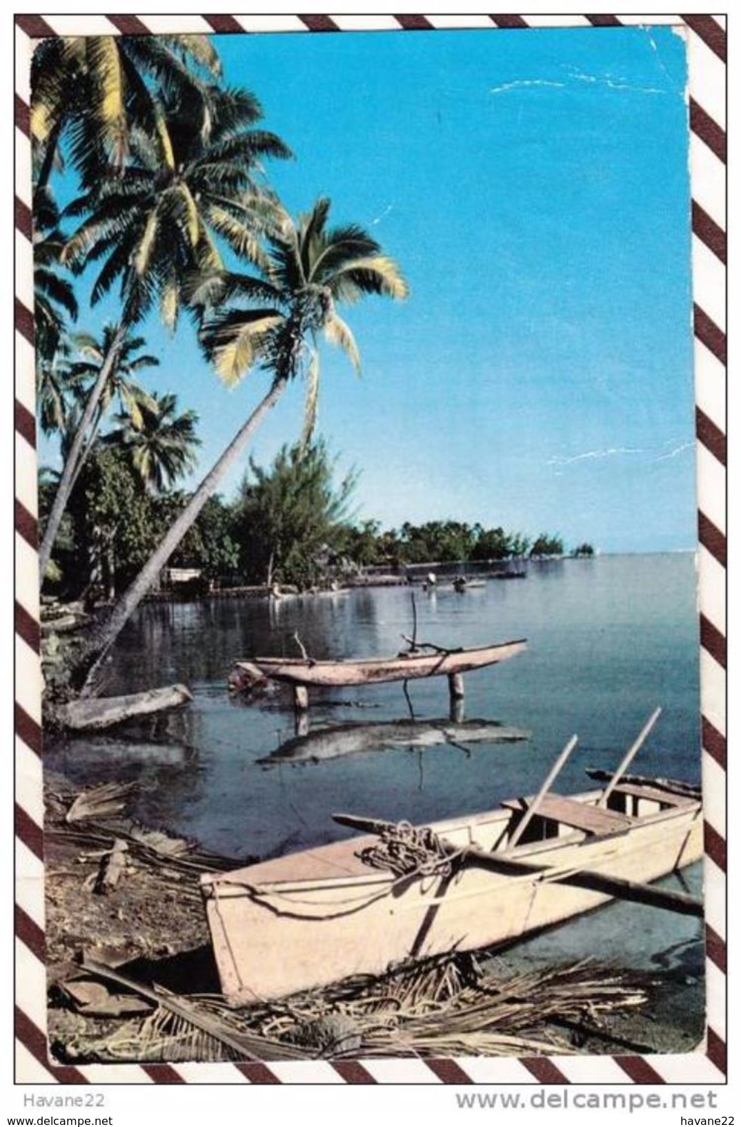 Z610 TAHITI PLAGE A PUNAVIA  2 SCANS - Polynésie Française