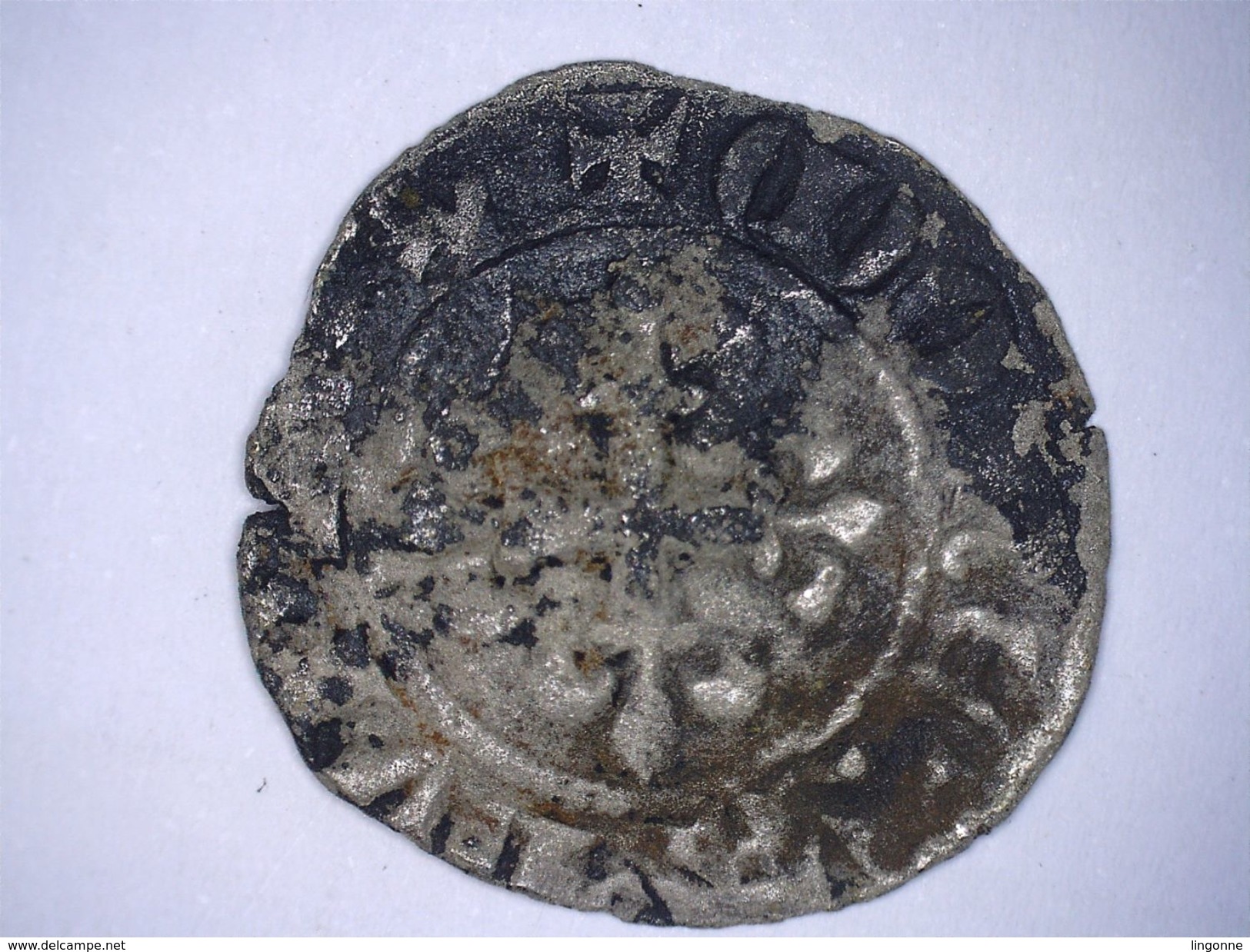 CHARLES IV LE BEL Double Parisis 1,10 Grs Diamètre 15 Mm Environs - 1322-1328 Karel IV De Schone