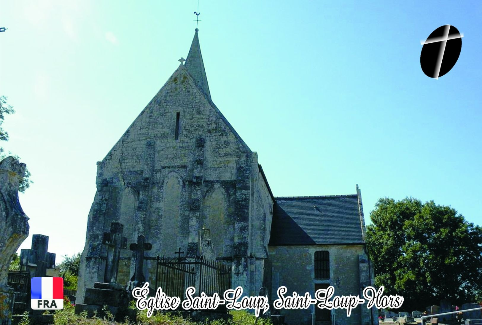 Set 60 Cartes Postales, Churches Of Europe, France (Calvados), Saint-Loup-Hors - Eglises Et Cathédrales