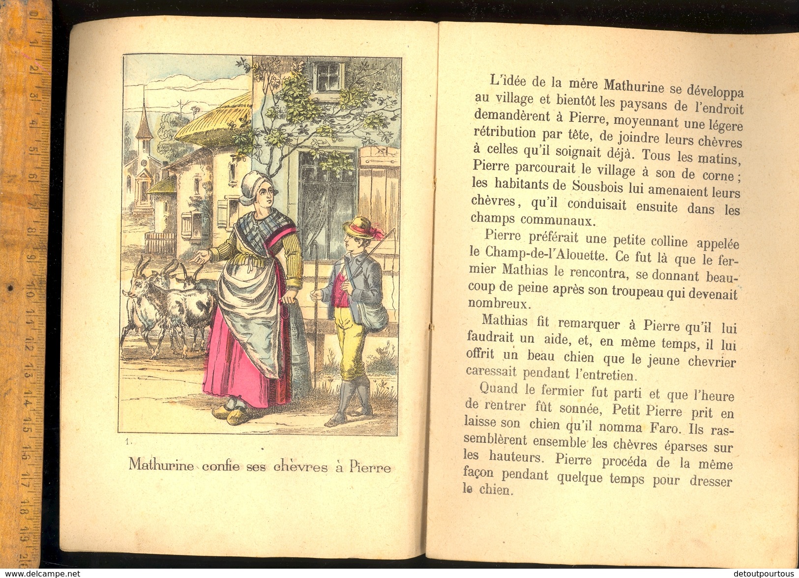 Livre Imagerie D'Epinal : Pierre Le Chevrier 12 Pages 6 Images / Histoire De Chèvre Et De Loup Goat Geiten - Autres & Non Classés